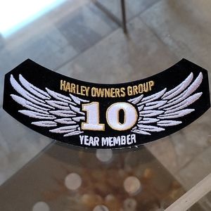Harley-Davidson HOG 10 year member patch